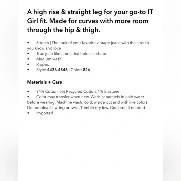 American Eagle 🦅 Stretch Curvy Ripped Straight Jean - Picture 10 of 10